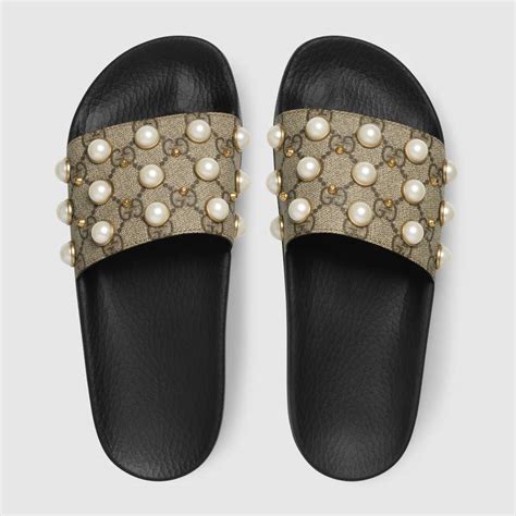 gucci slides with pearls fake|gucci slides nordstrom.